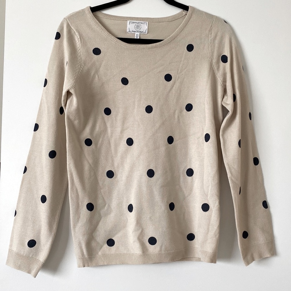 Absolutely polka dot sweater